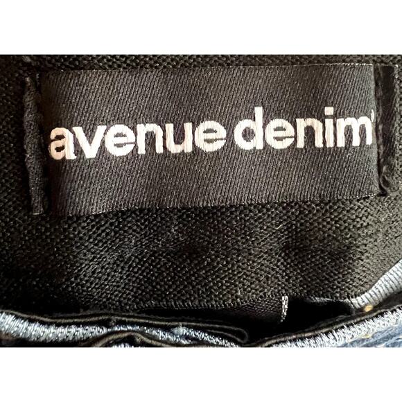 Avenue Denim Ankle Skinny Jeans Women Size 26A Blue High Rise Slimming Control - Picture 3 of 12